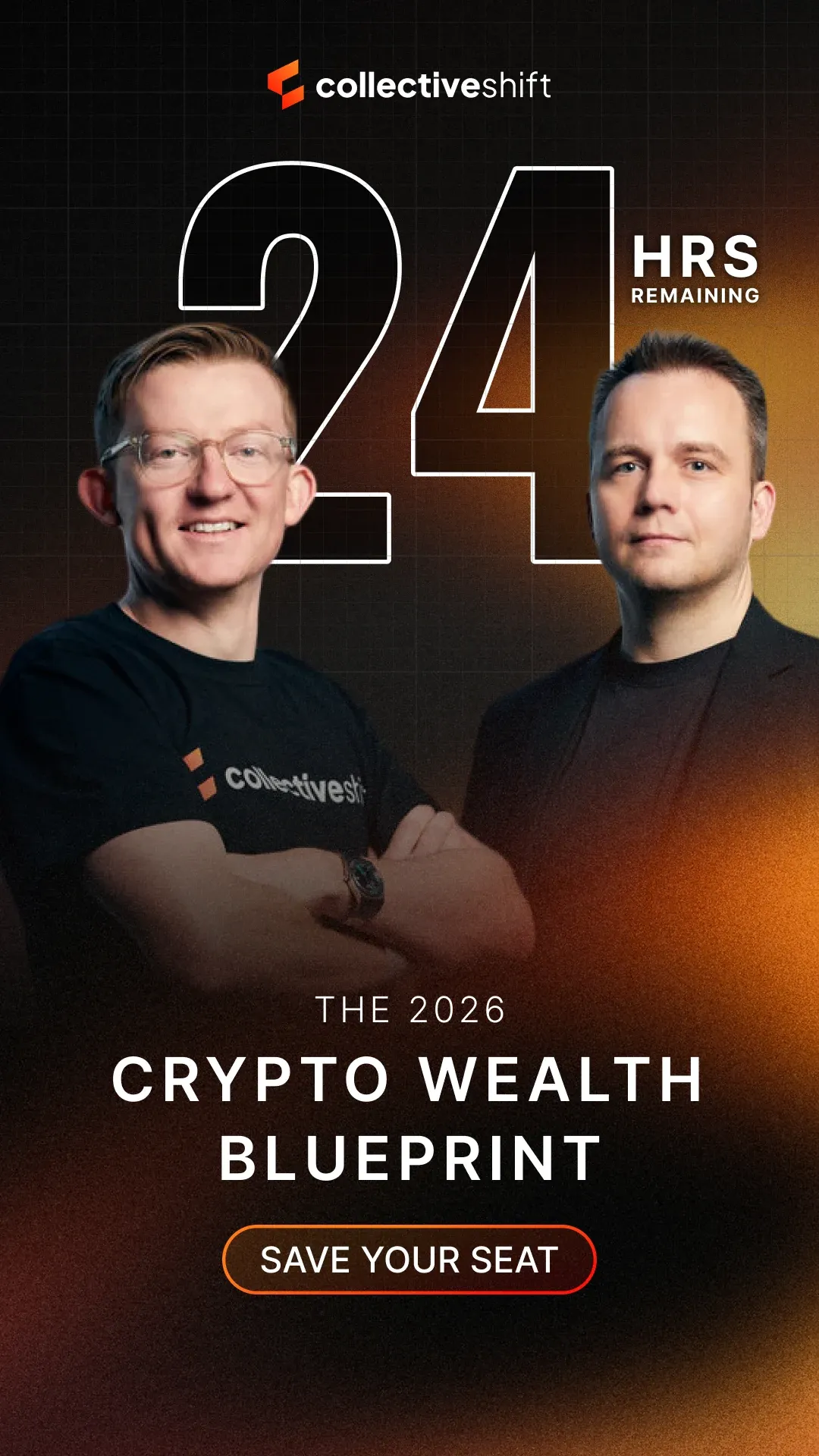 Story ad: The 2026 Crypto Wealth Blueprint, 24 hours remaining