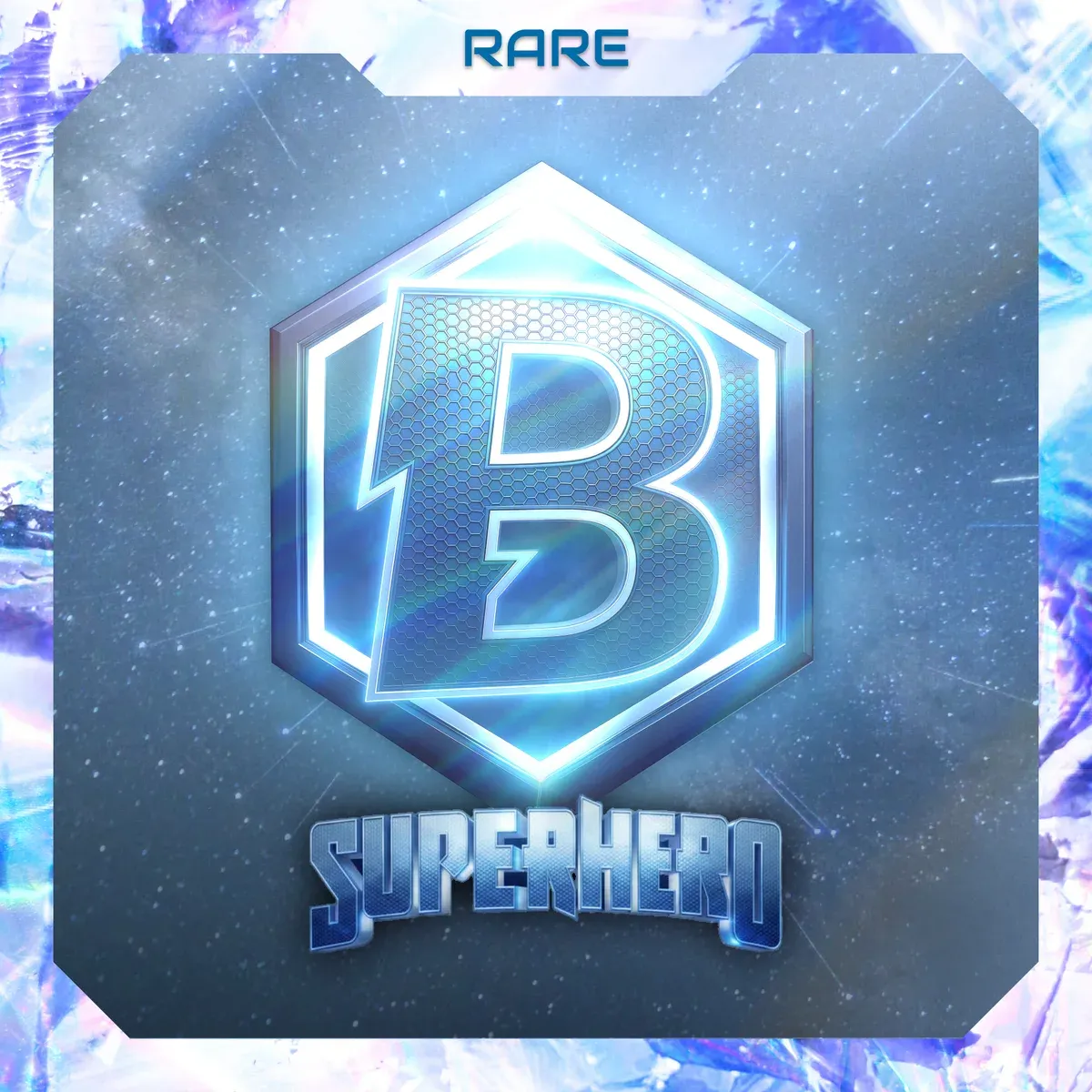 Superhero card, platinum rare