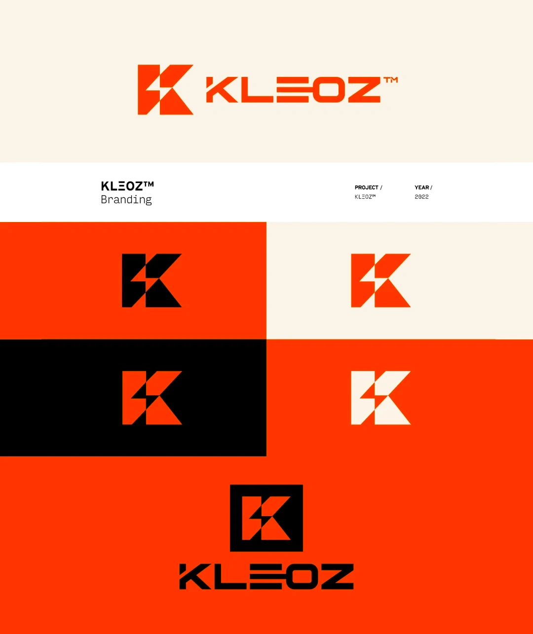 KLEOZ brand identity